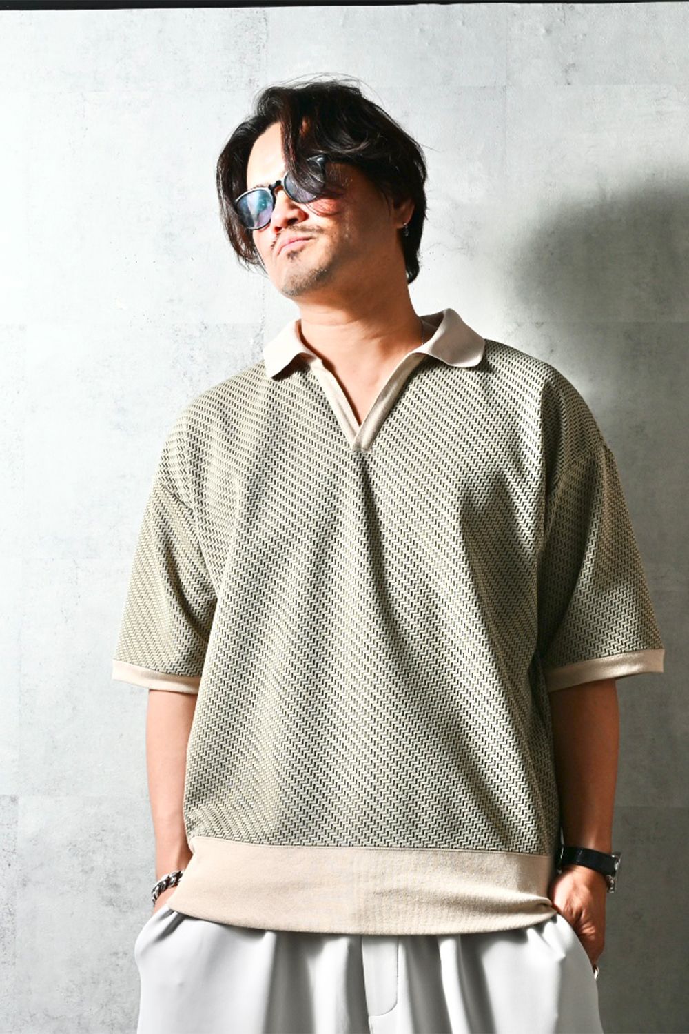 blisterpolo / オーバーサイズスキッパーポロ