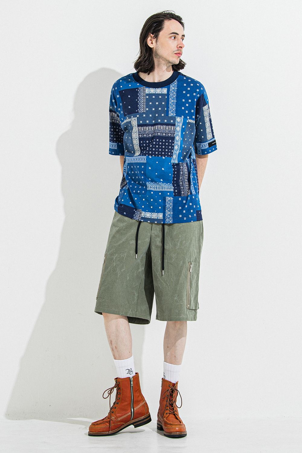 BANDANA OVER TEE / バンダナ オーバーサイズ Tシャツ