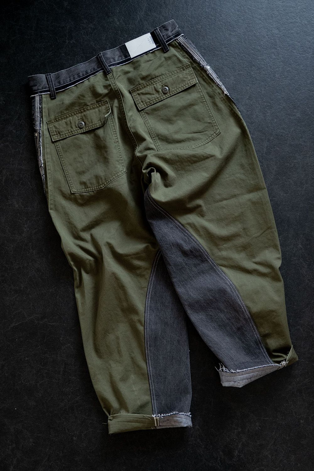 WRAP SEAM LOOSE FIT / ラップ シーム ルーズ フィット リメイク デニム バレルパンツ