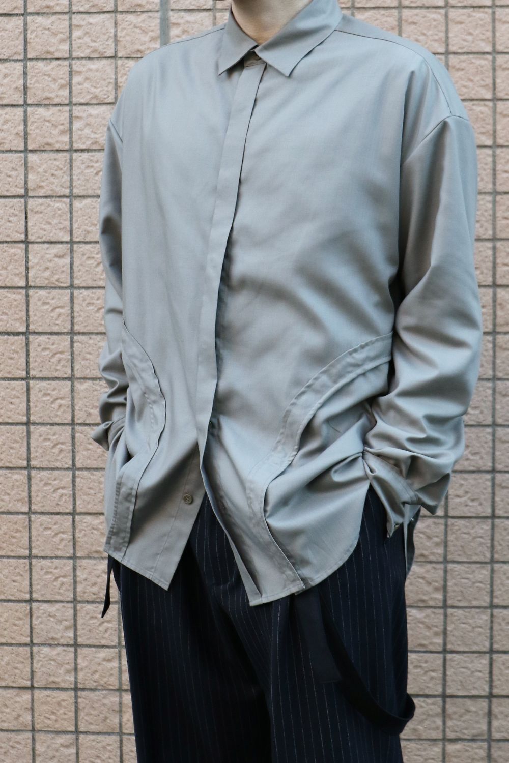Multi-way snap button shirt / マルチウェイ スナップボタン シャツ