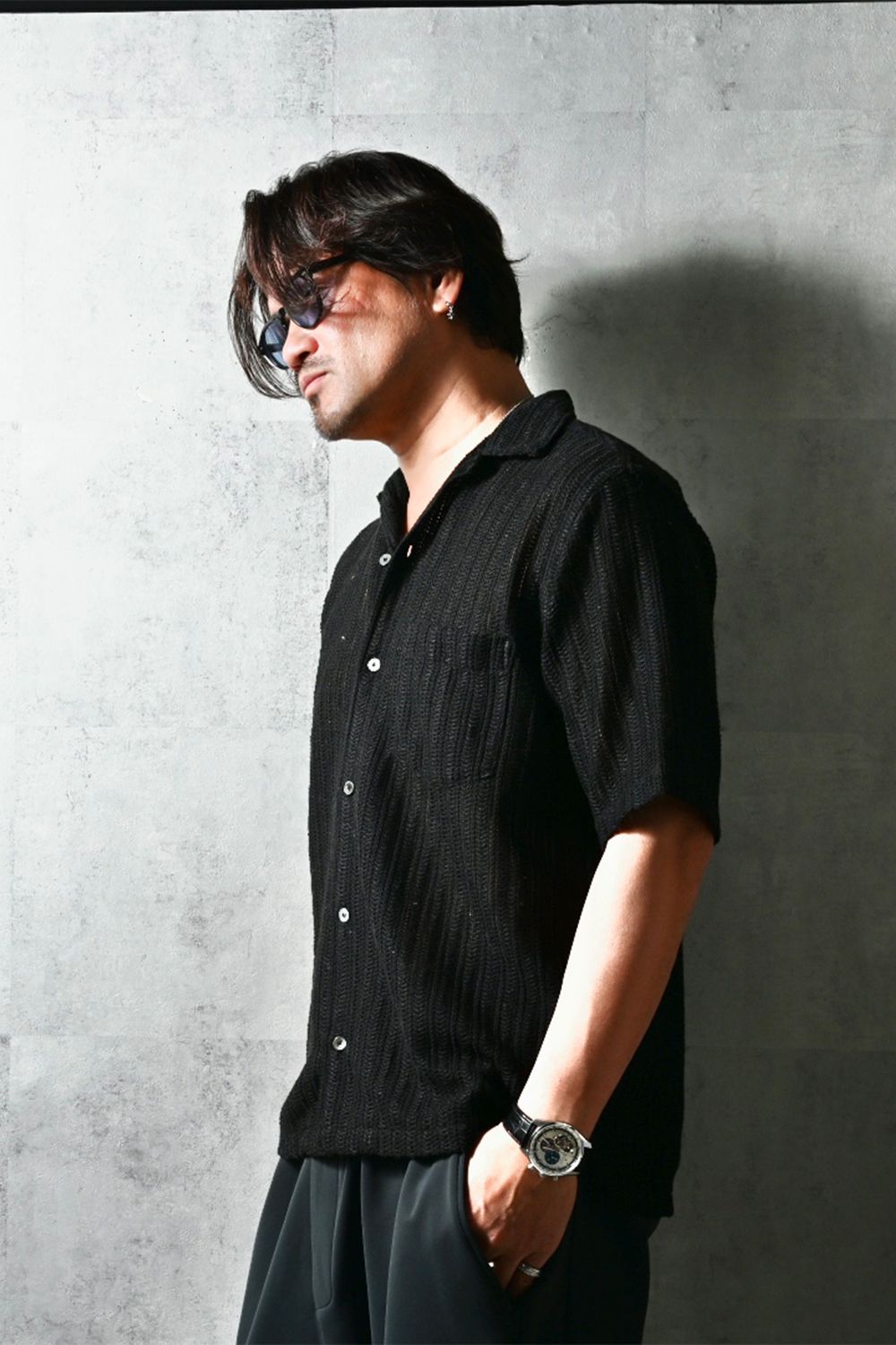 russel shirts / ラッセル織り オープンカラーシャツ