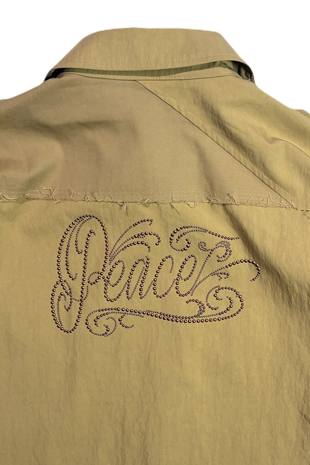 N/C GABA JACKET/Peace / ナイロン コットン  ギャバジン ジャケット Peace METAL HOTFIX