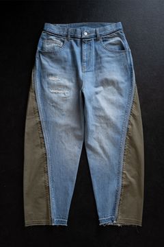 WRAP SEAM LOOSE FIT / ラップ シーム ルーズ フィット リメイク デニム バレルパンツ