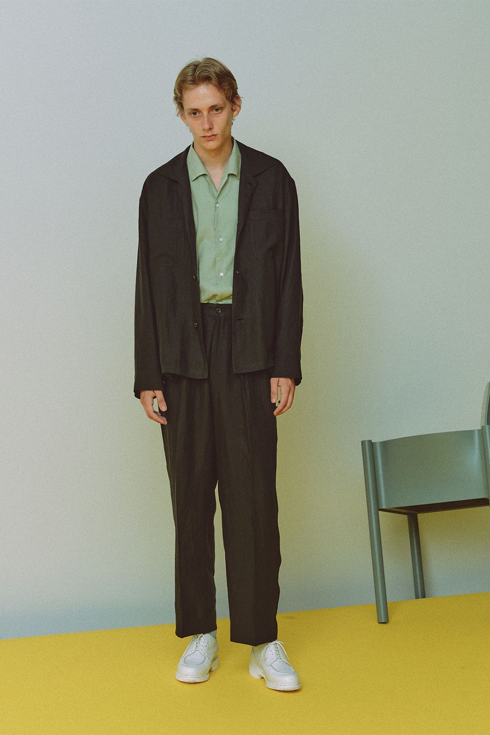 80/1 HEMP TYPEWRITER-CLOTH UTILITY SHIRT / ヘンプ タイプライタークロス ユーティリティーシャツ