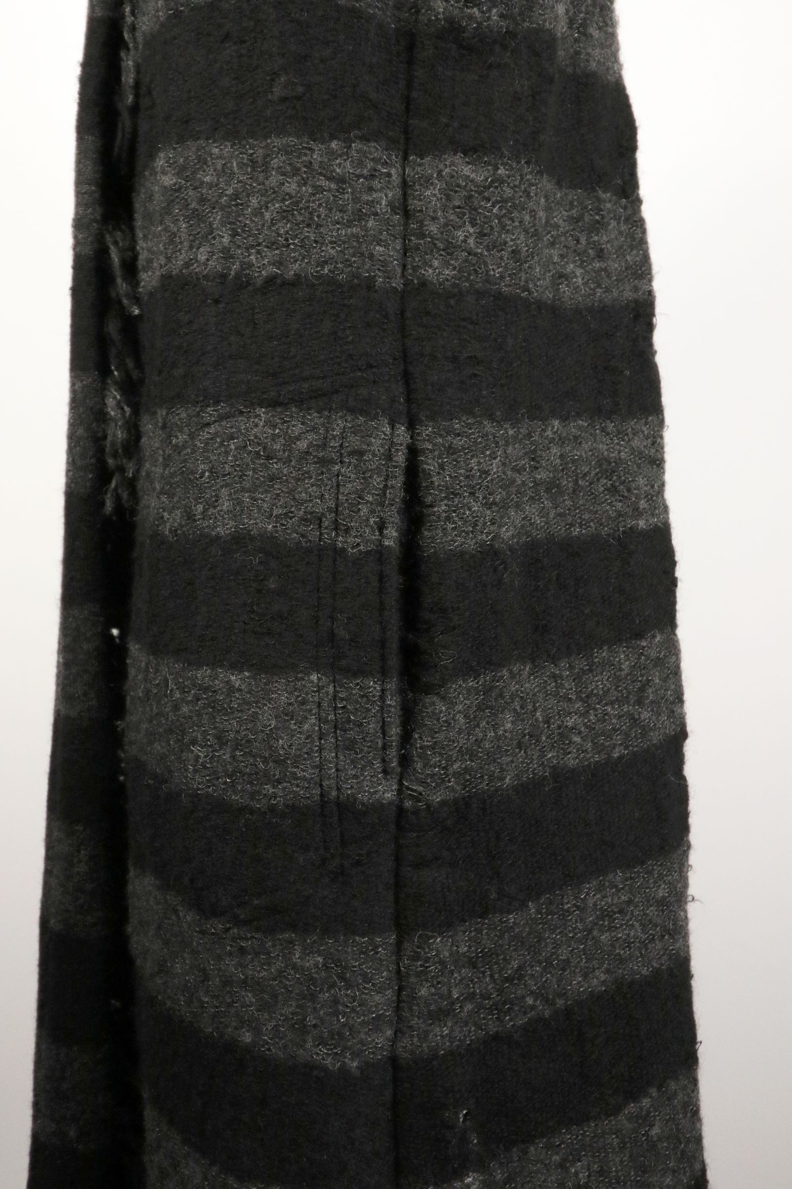 Damage Border Shawl Cardigan / ダメージボーダー ニット ショール カーディガン