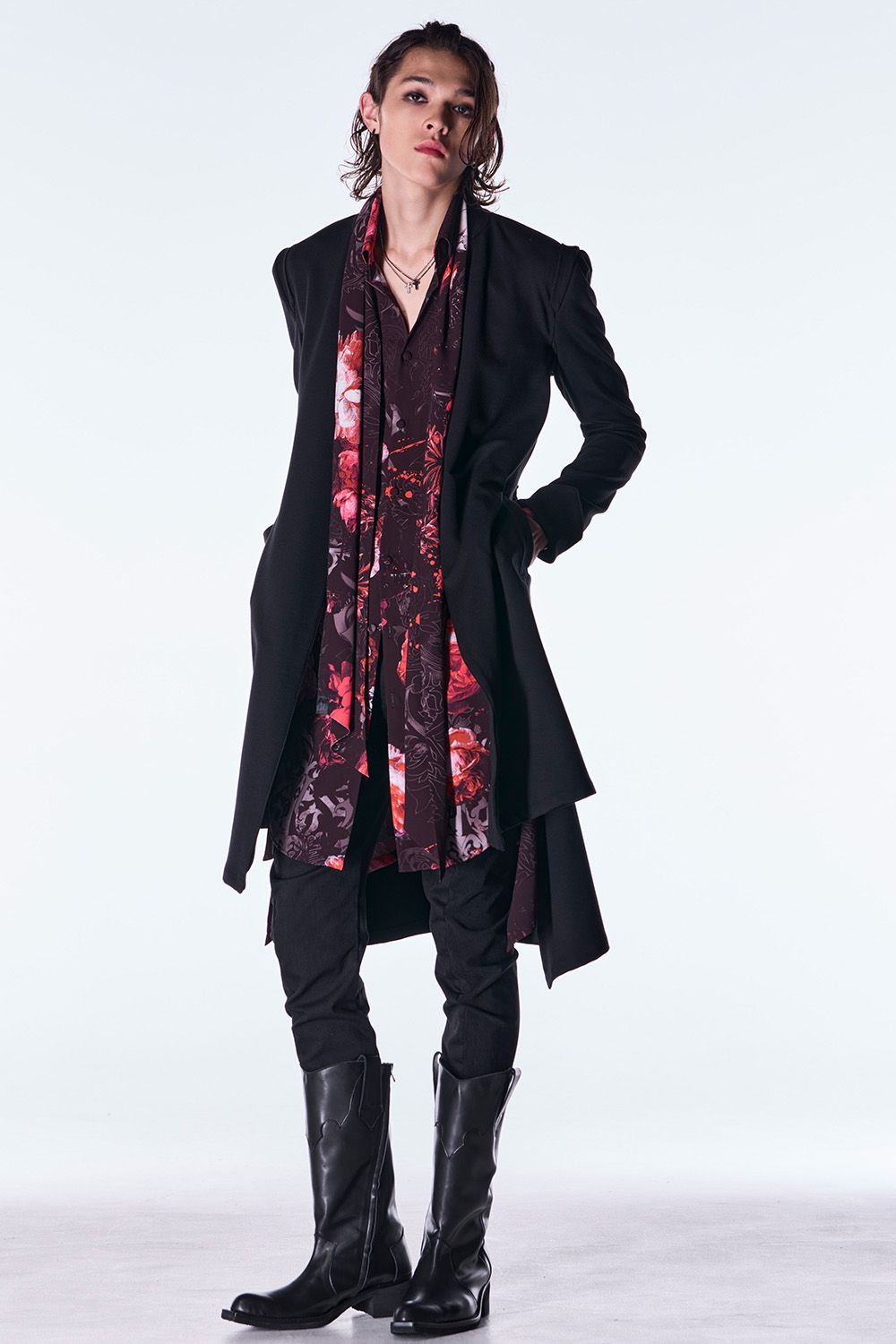 Mockrody No Collar Flare Jacket / モックロディ ノーカラー フレア ジャケット