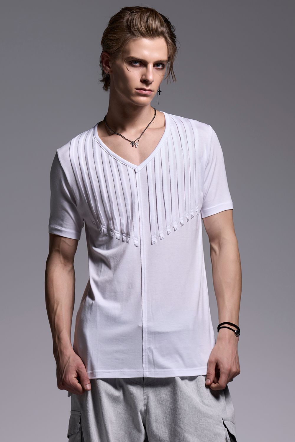 BEATENJIKU Cut Frill-T / ベア天竺 カットフリル Tシャツ