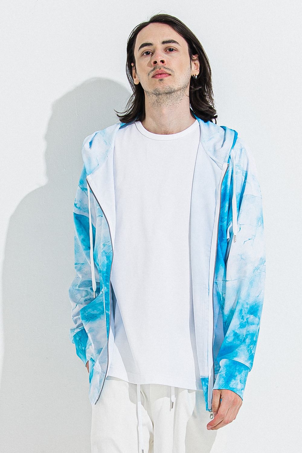 RASH OVER ZIPUP HOODIE / オーバーサイズ ジップアップ ラッシュガード パーカー