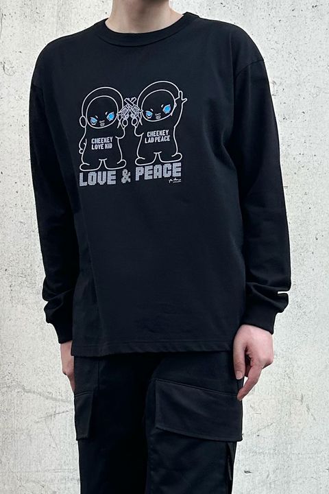 CHEEKEY PRINT L/S T / チーキー プリント ロングスリーブ Tシャツ