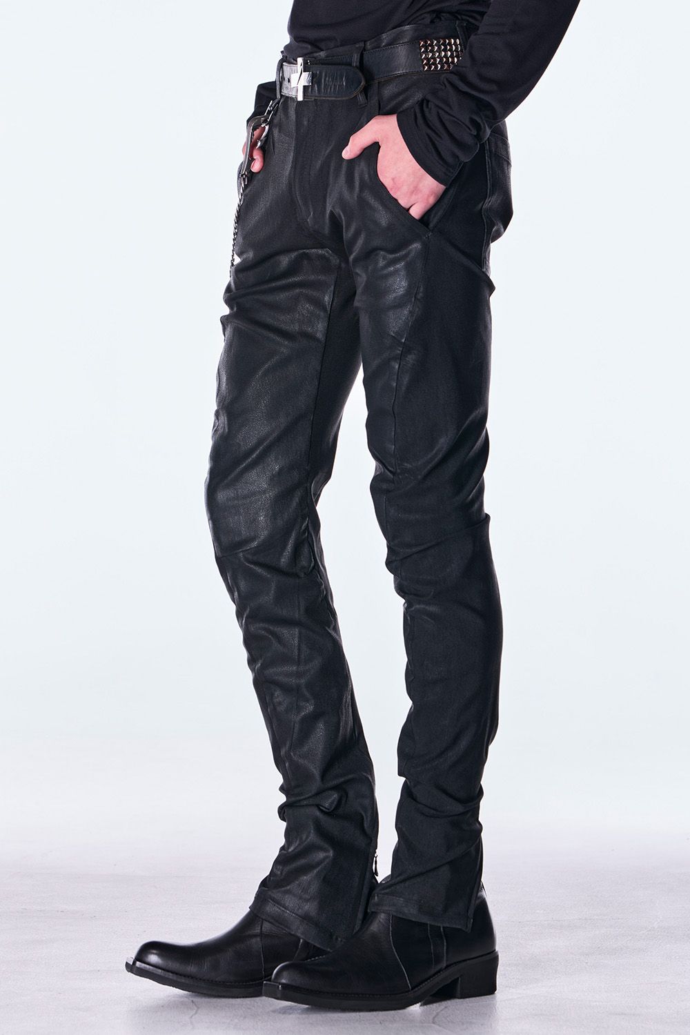 Denim Curve Pants / コーティング デニム カーブ パンツ