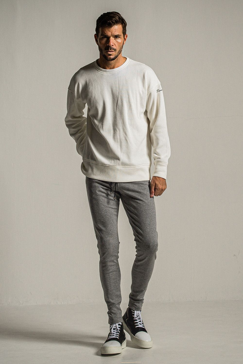 VELOURS FLEECE THERMAL LOOSE TRAINER / ベロア フリース サーマル ルーズ トレーナー