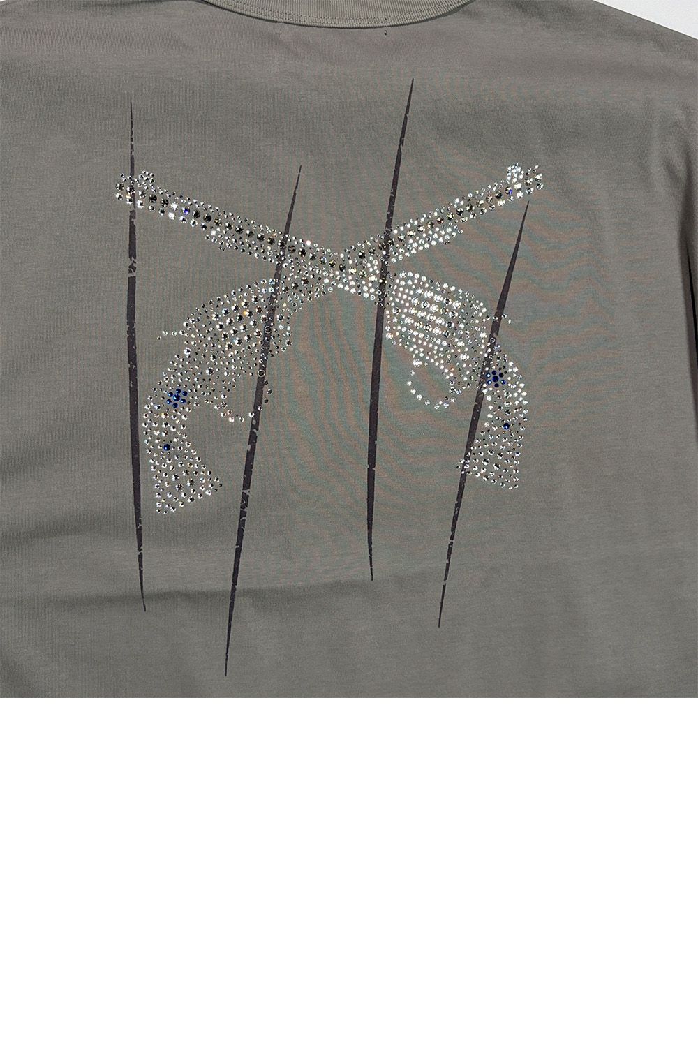 FANC/JER SS SLASH/CR / ファンクション ジャージ Tシャツ スラッシュプリント クリスタルクロスガン