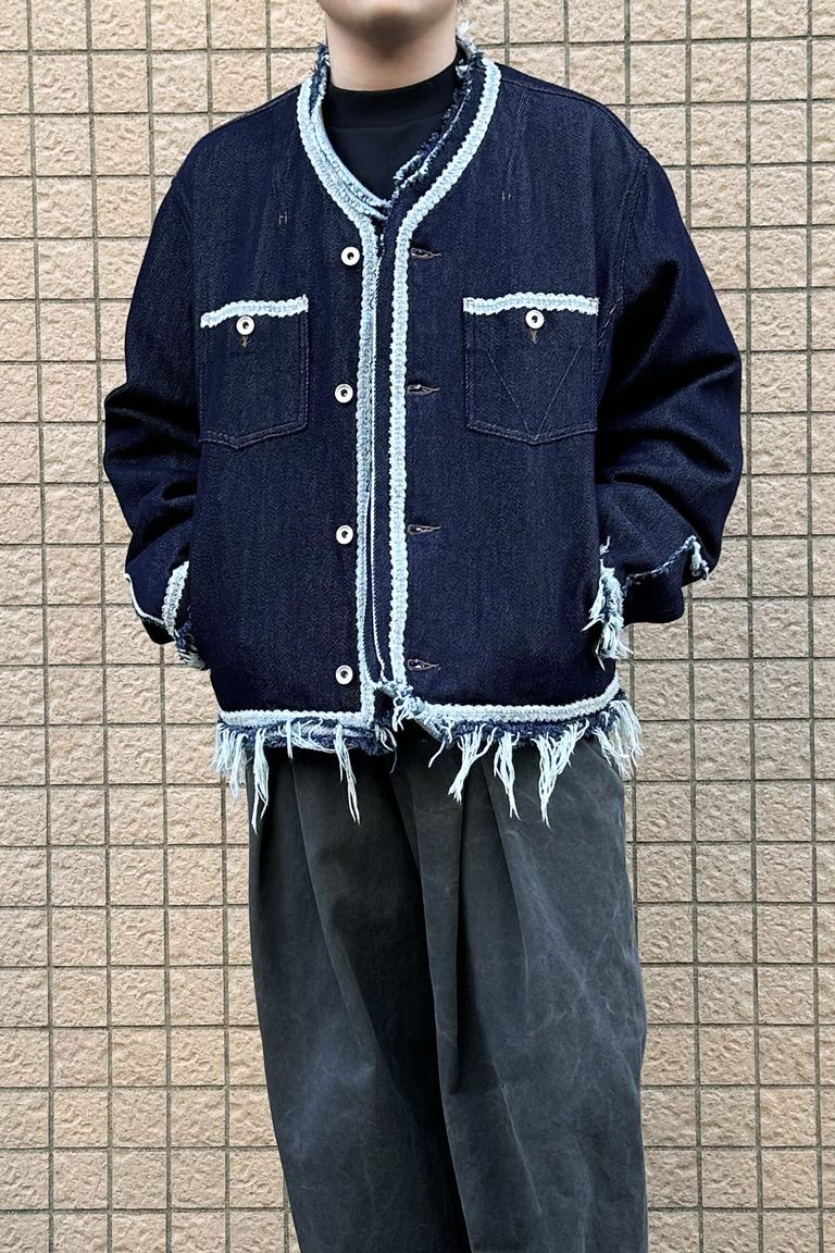 meagratia デニムブルゾン”Lace tape denim BL”を使用したおすすめコーディネートをご紹介いたします！