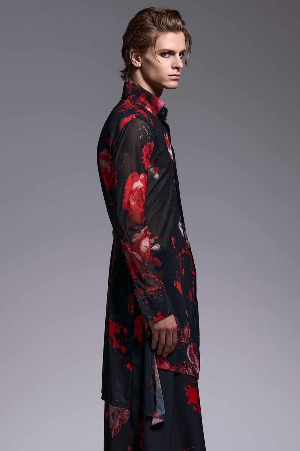 Flora Mesh Flare Shirt / フローラメッシュ フレアシャツ