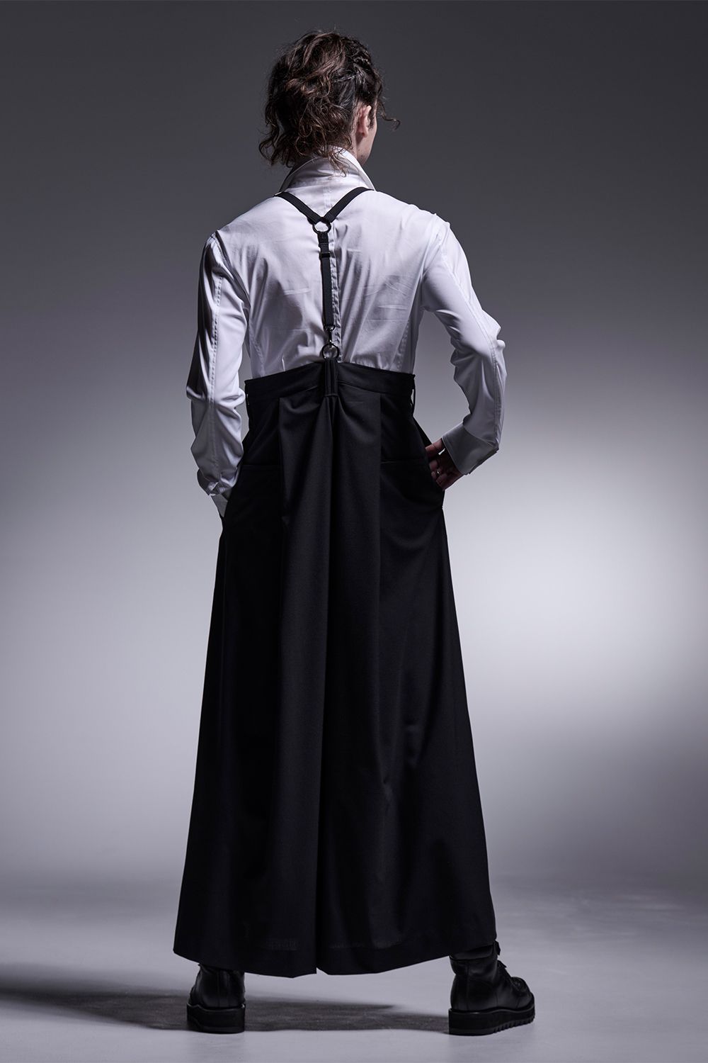 TWS Tropical Suspender Wide Tuck Slacks / TWSトロピカル サスペンダー ワイドタックスラックス
