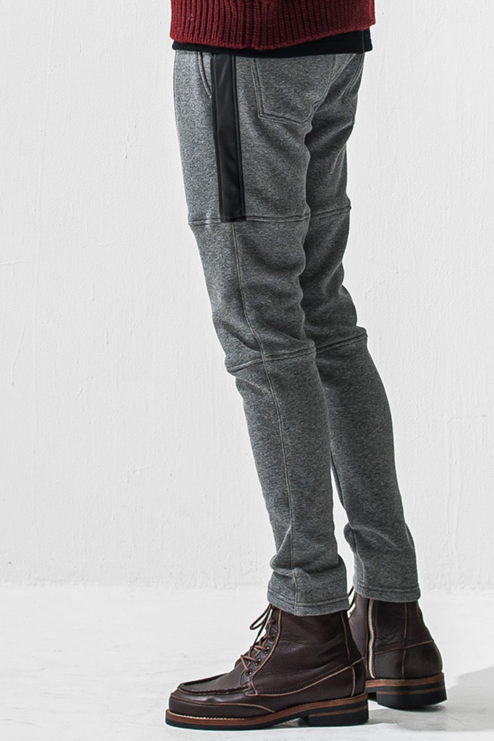 VELOURS FLEECE JT PT /  ベロア フリース 1タック ライン パンツ