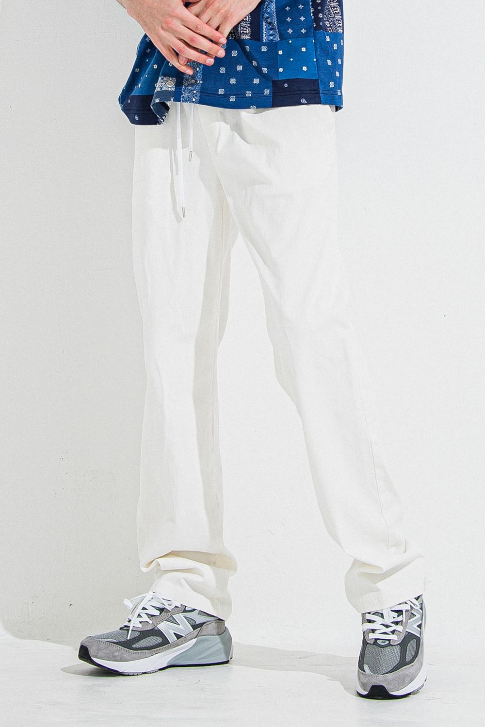 DENIM JERSEY WIDE PT / デニム ジャージ ワイド パンツ