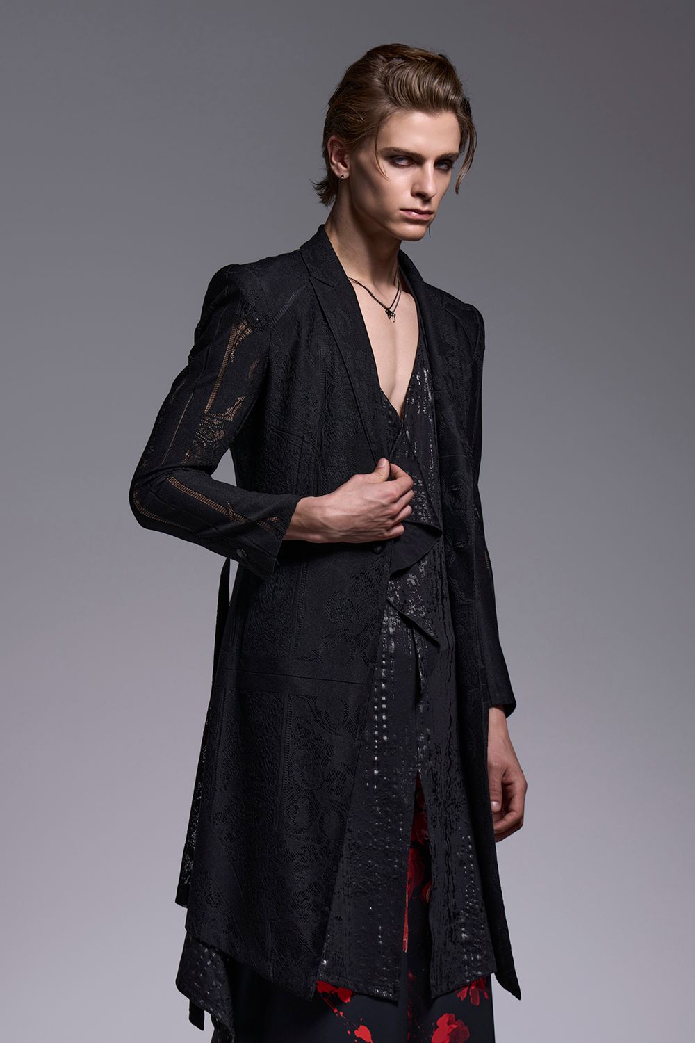 CROSS-Lace Flare Jacket / クロスレース フレアジャケット