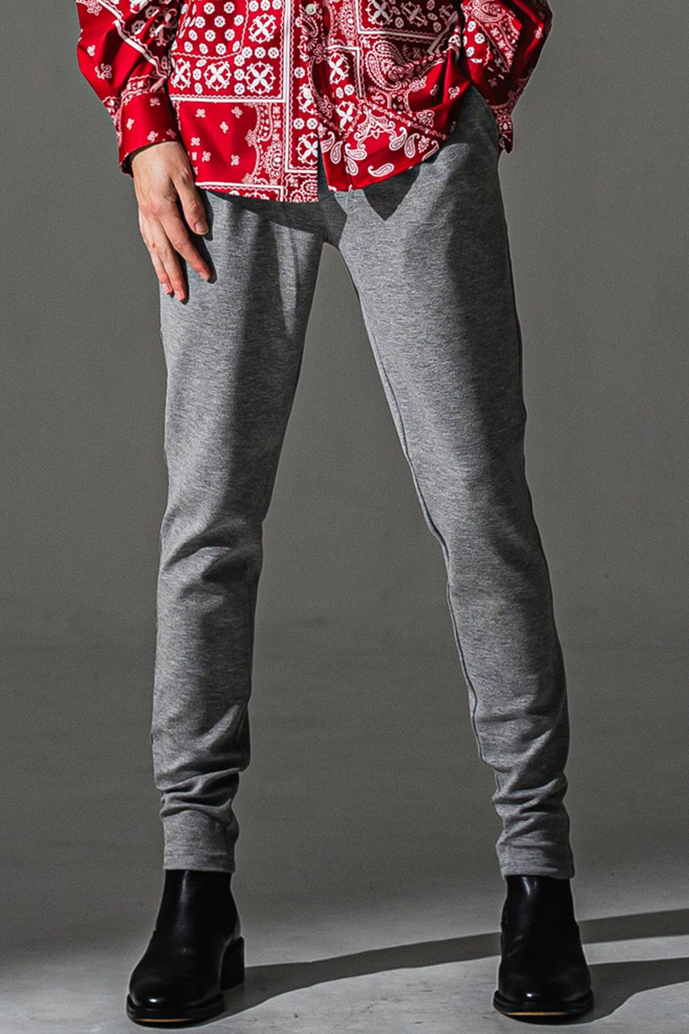 CHRIS EASY BLISTER TUCK PANTS / ブリスターニット クリス イージー タック パンツ