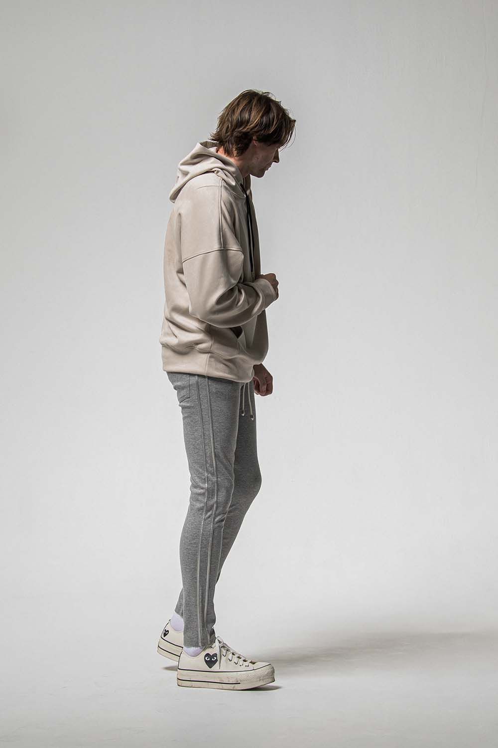 SUEDE LOOSE HOODIE / スウェード ルーズ フーディ