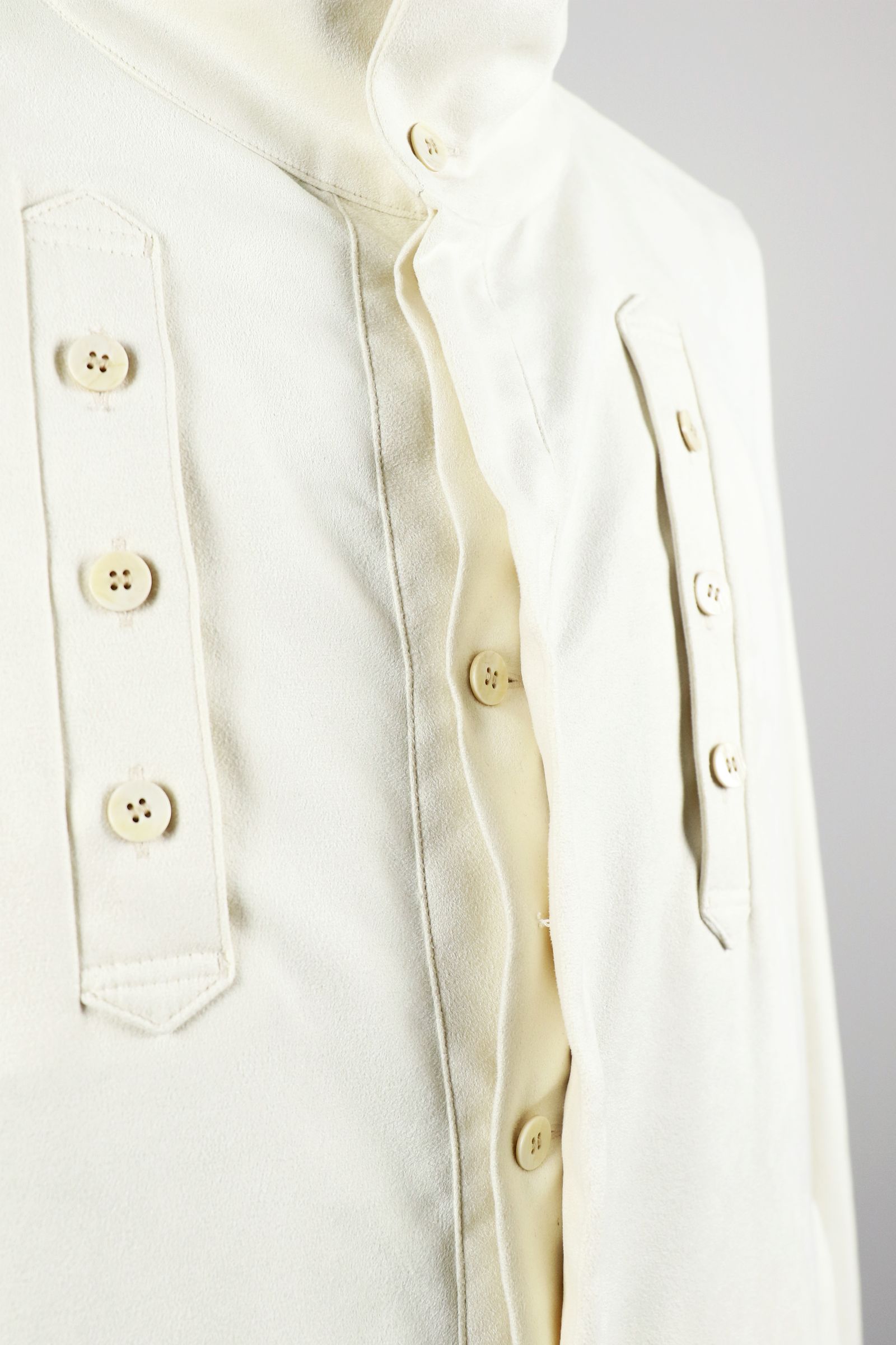 Eco suede shirt BL  / エコ スエード シャツ ブルゾン