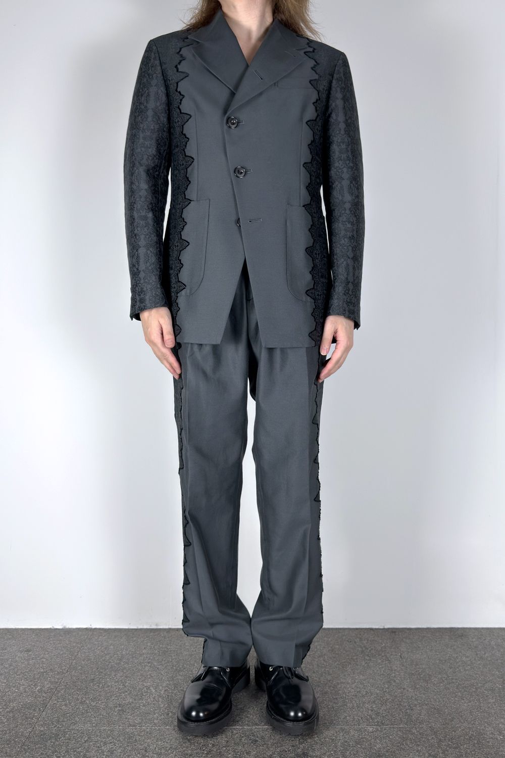 Lace jacquard trousers / レース ジャガード トラウザーズ