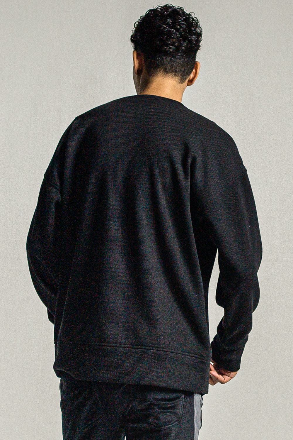 VELOURS FLEECE THERMAL LOOSE TRAINER / ベロア フリース サーマル ルーズ トレーナー