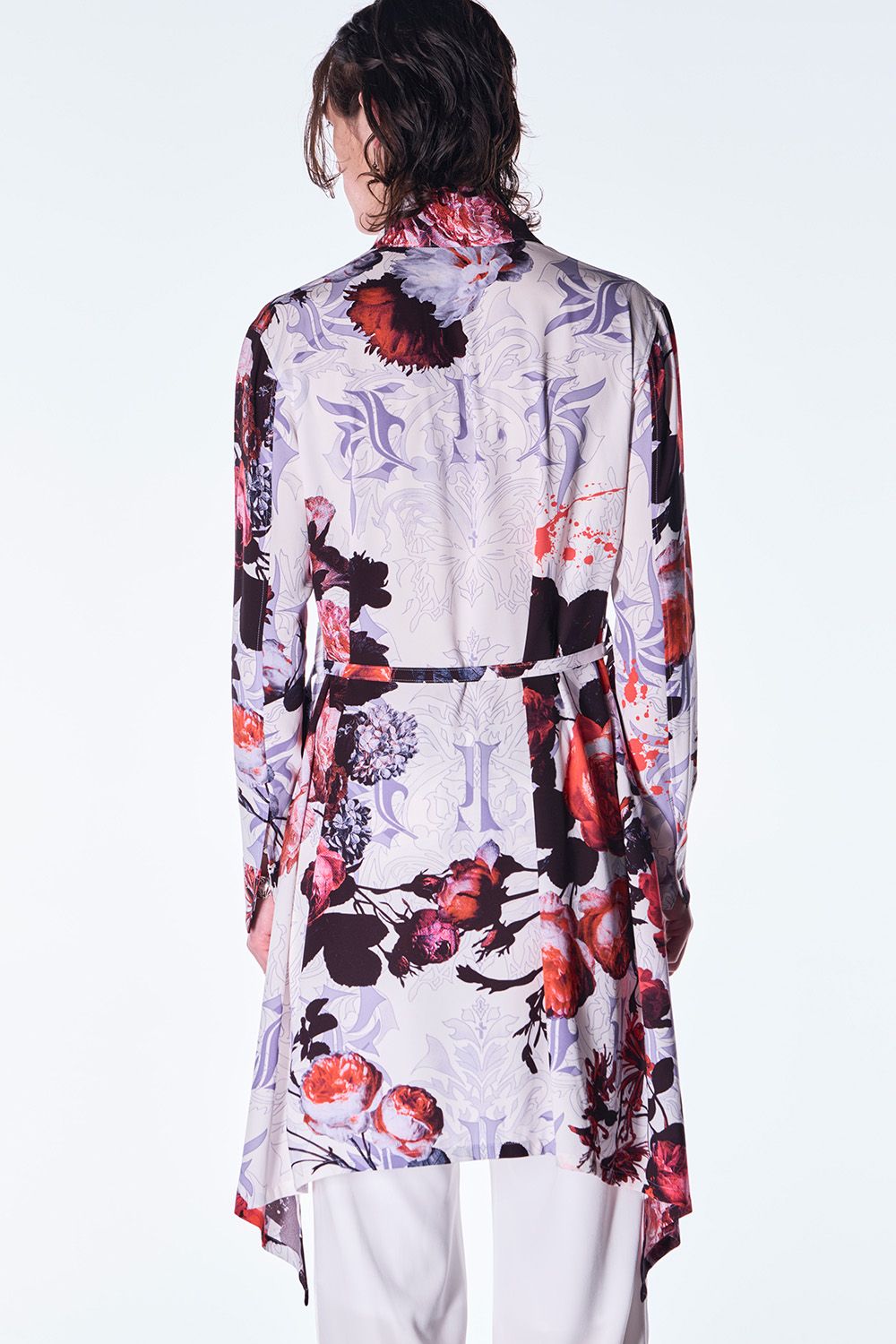 Goth Flora Flare Shirt / ゴス フローラ フレア シャツ