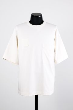 ORGANIC GIZA 60/3 KNIT DEVICES POCKET TEE / オーガニック ギザコットン ニット デバイス ポケット Tシャツ