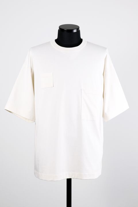 ORGANIC GIZA 60/3 KNIT DEVICES POCKET TEE / オーガニック ギザコットン ニット デバイス ポケット Tシャツ