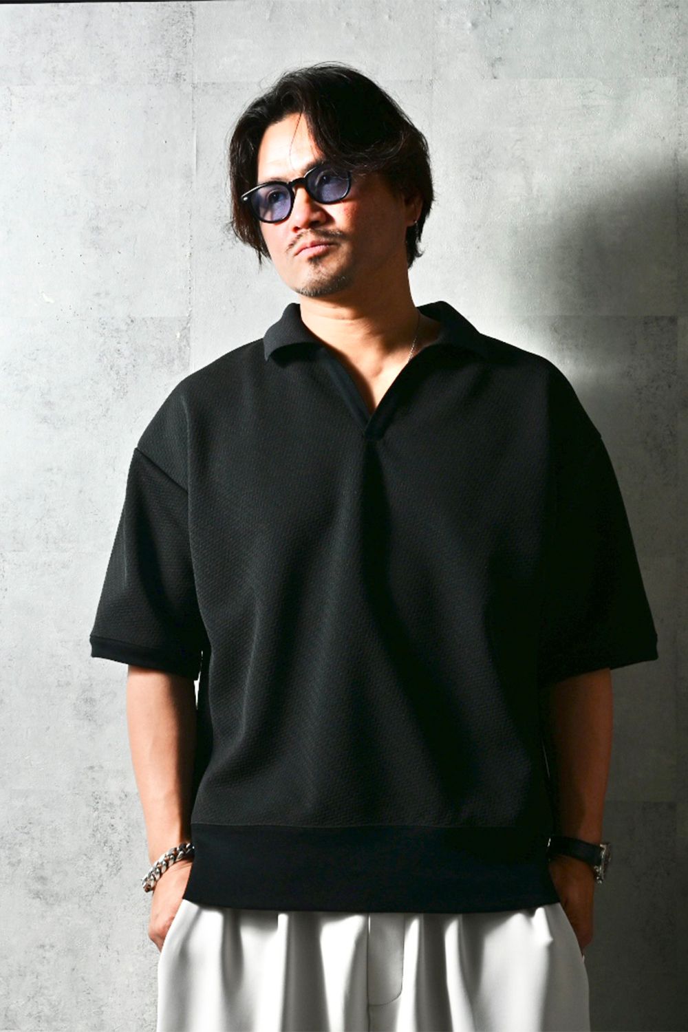 blisterpolo / オーバーサイズスキッパーポロ