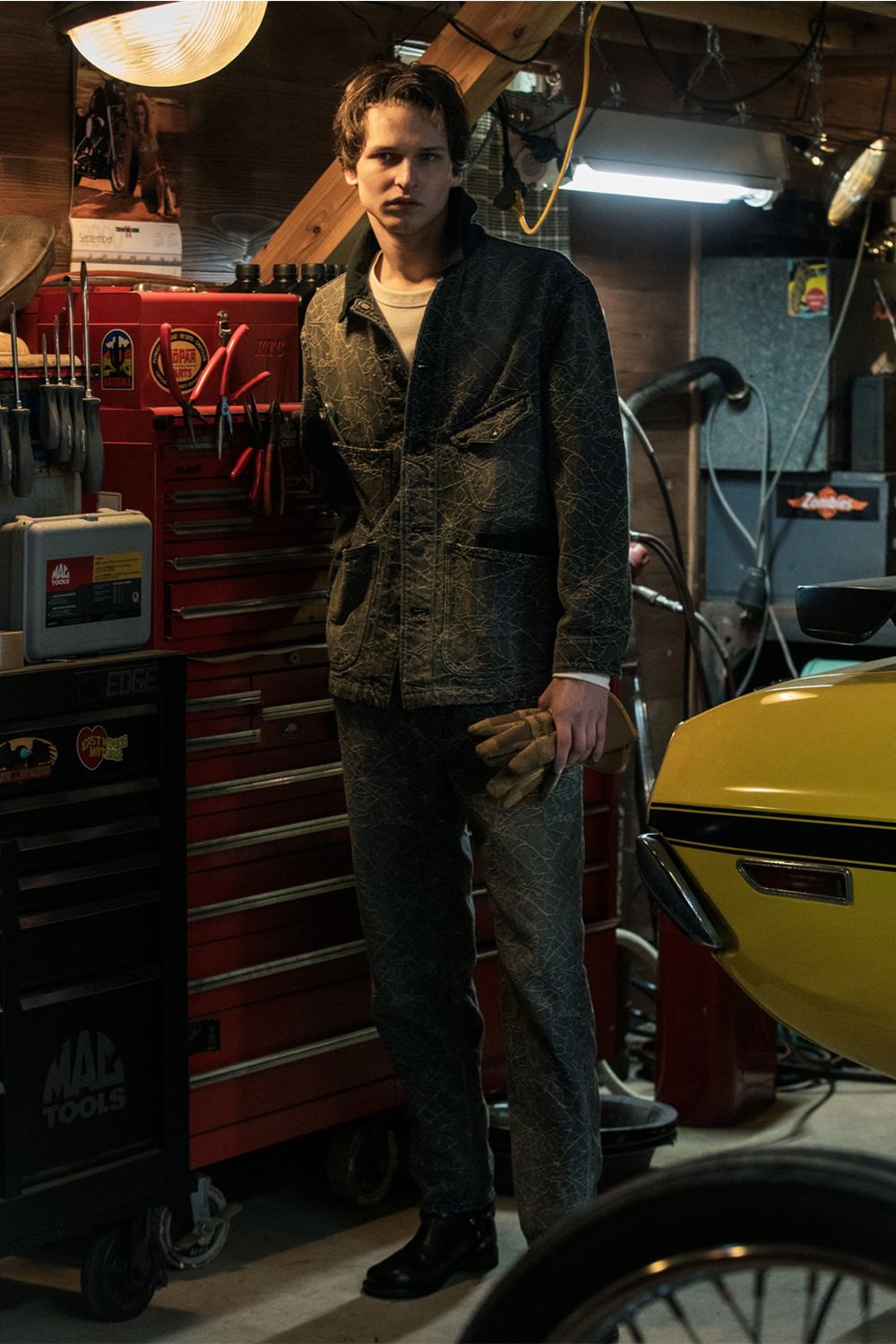 SPIDER JAQ DENIM JKT / スパイダー ジャガード デニム ジャケット