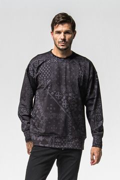 PAISLEY BACK FLEECE DROP TRINER / ペイズリー バック フリース ドロップ トレーナー