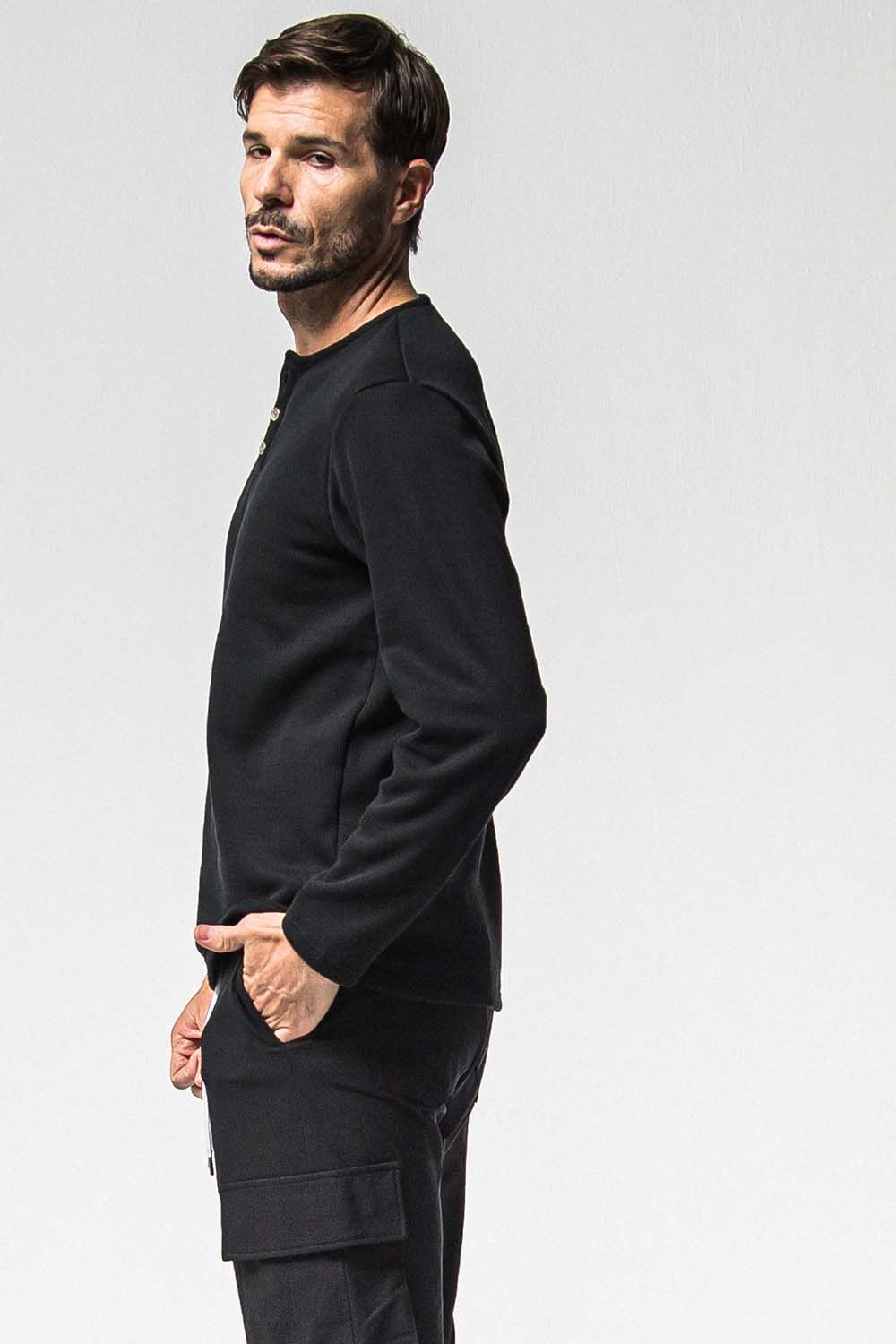 VELOURS FLEECE THERMAL HENRY / ベロア フリース サーマル ヘンリーネック