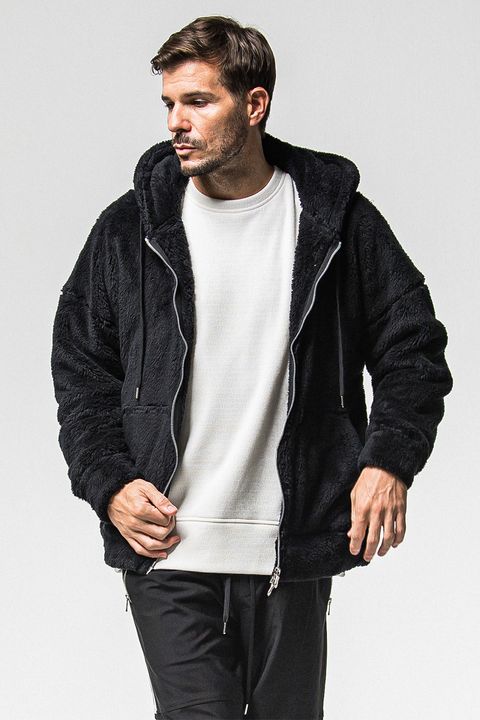 BOA ZIP LOOSE HOODIE / ボア ジップ ルーズ フーディ