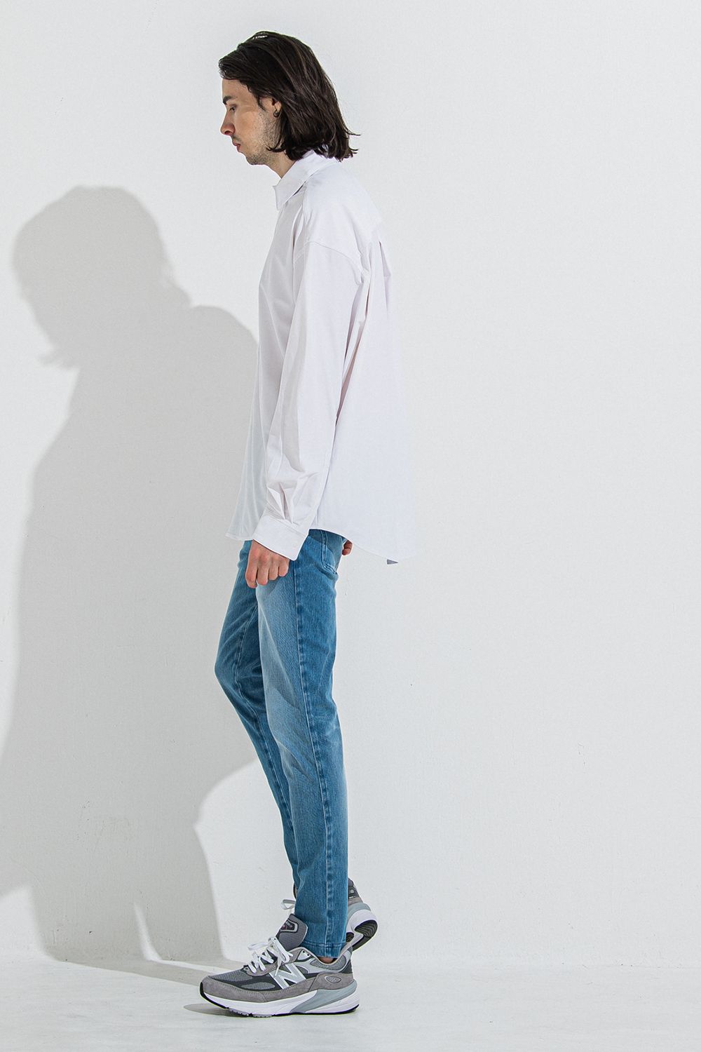 DENIM JERSEY CHRIS EASY TUCK PT / デニム ジャージ クリス イージー タック パンツ