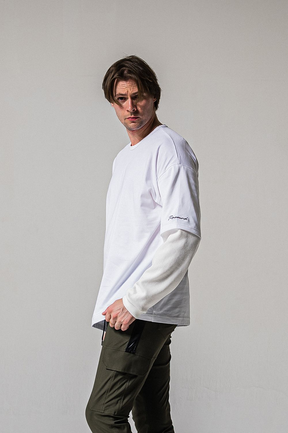 FAKE LAYERED WAFFLE LONG SLEEVE / フェイクレイヤード ワッフル ロングスリーブ