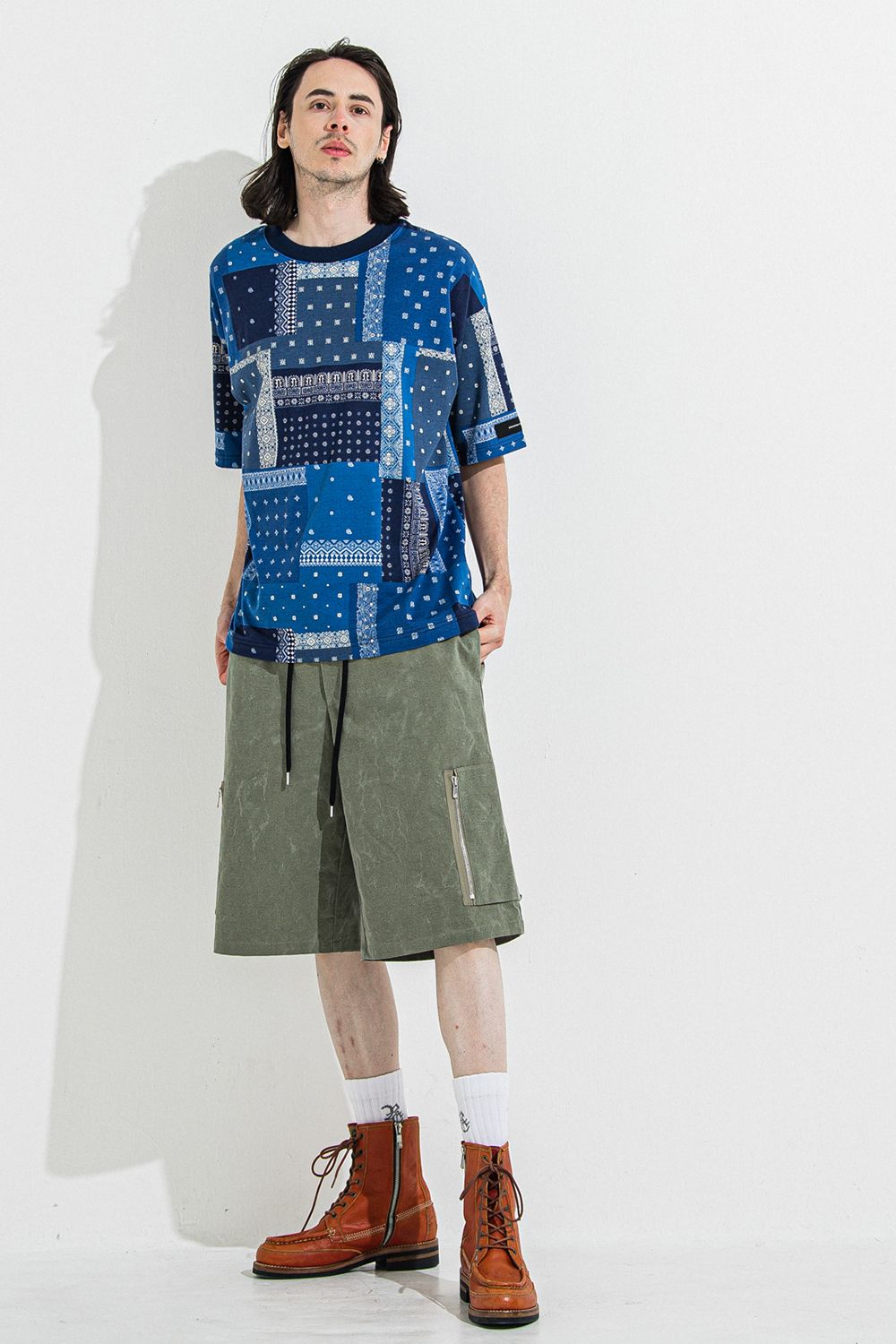 BANDANA OVER TEE / バンダナ オーバーサイズ Tシャツ