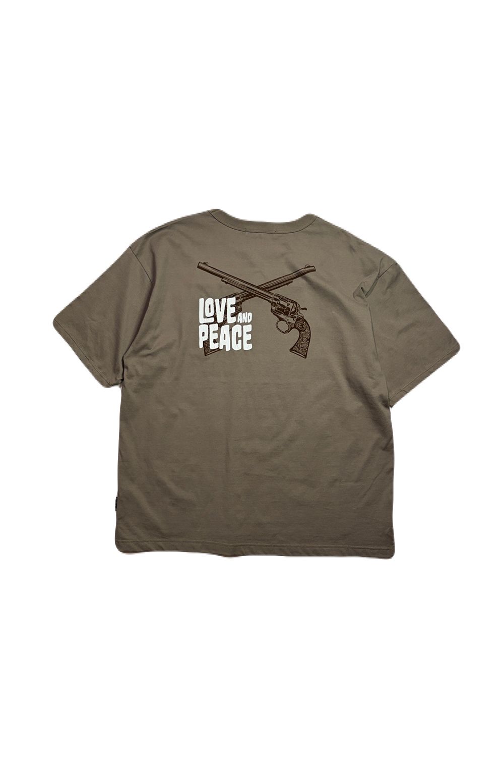 ORG/CO S/TEE LAP/GUN / オーガニックコットン ショートスリーブ Tシャツ / ラブアンドピース クロスガン プリント