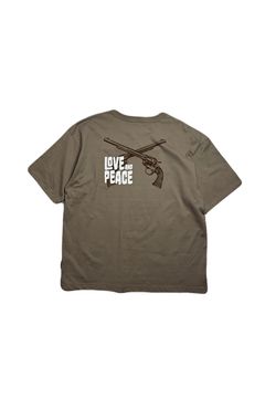 ORG/CO S/TEE LAP/GUN / オーガニックコットン ショートスリーブ Tシャツ / ラブアンドピース クロスガン プリント