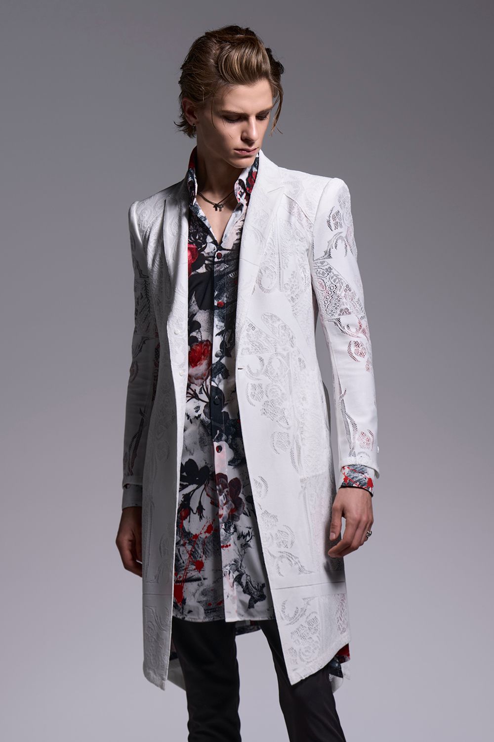 CROSS-Lace Flare Jacket / クロスレース フレアジャケット