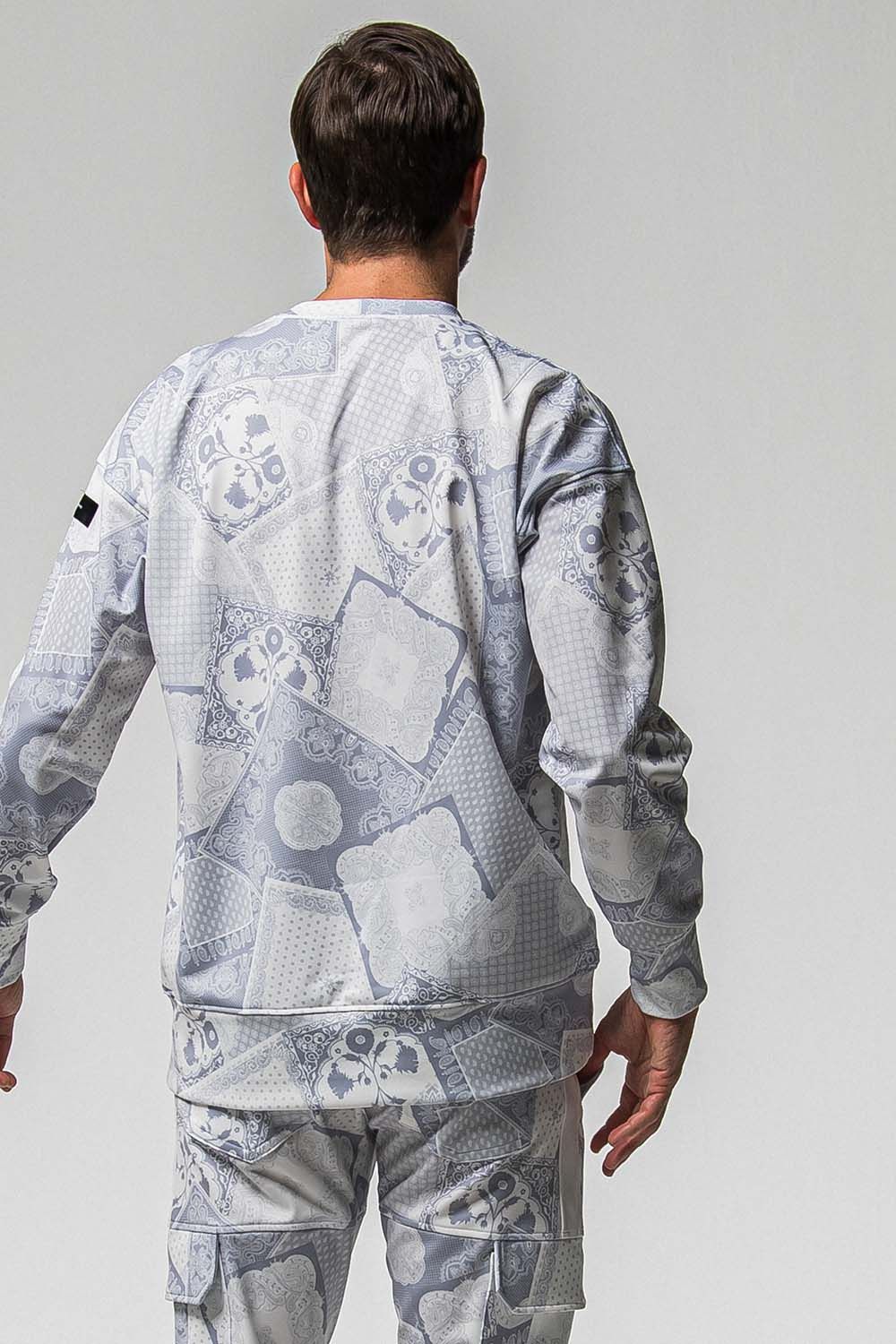 PAISLEY BACK FLEECE DROP TRINER / ペイズリー バック フリース ドロップ トレーナー