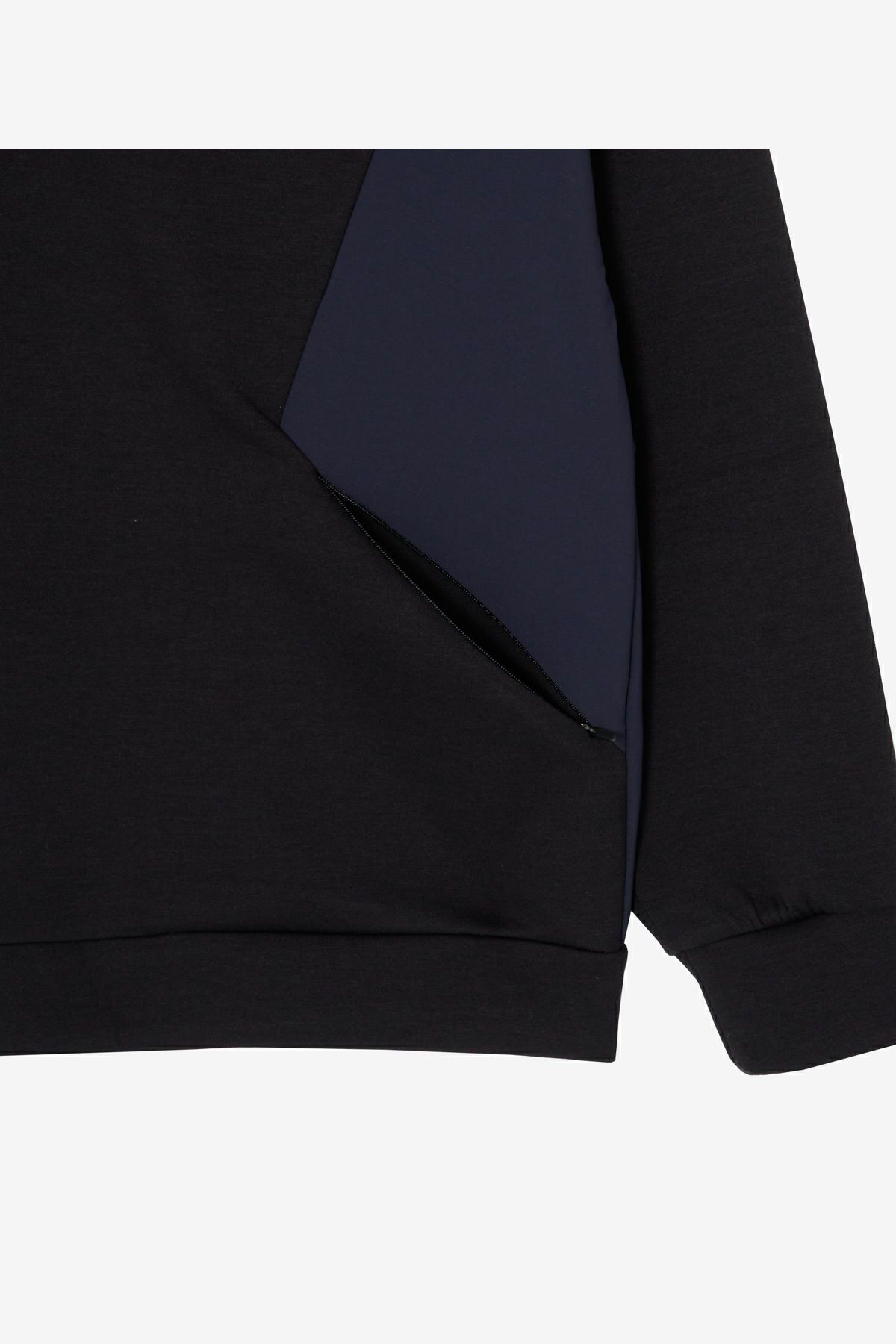 TFW49 - CARDBOARD MATERIAL HALF ZIP HOODIE / カードボード