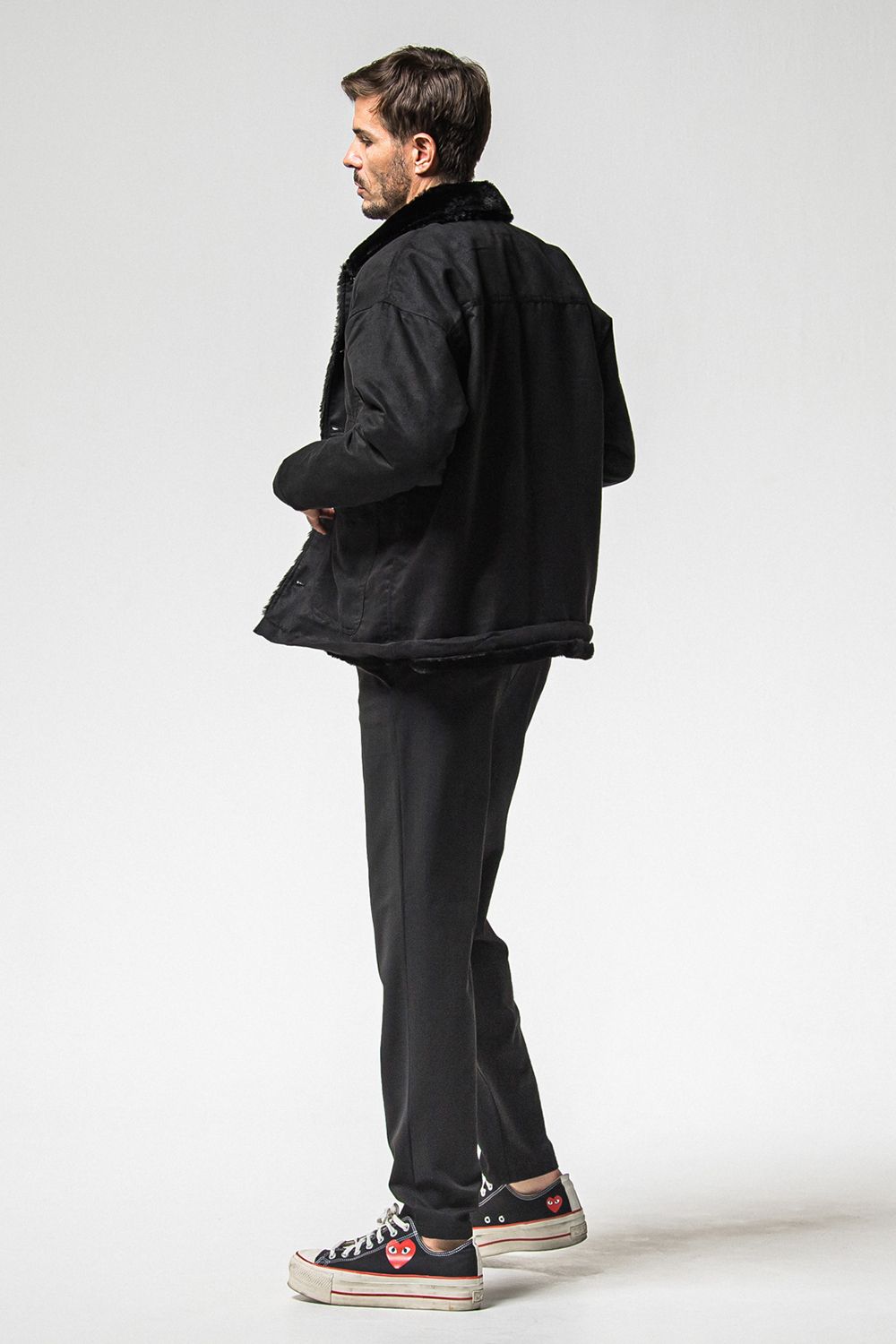 SUEDE FUR COVER ALL / スウェード ファー カバーオール