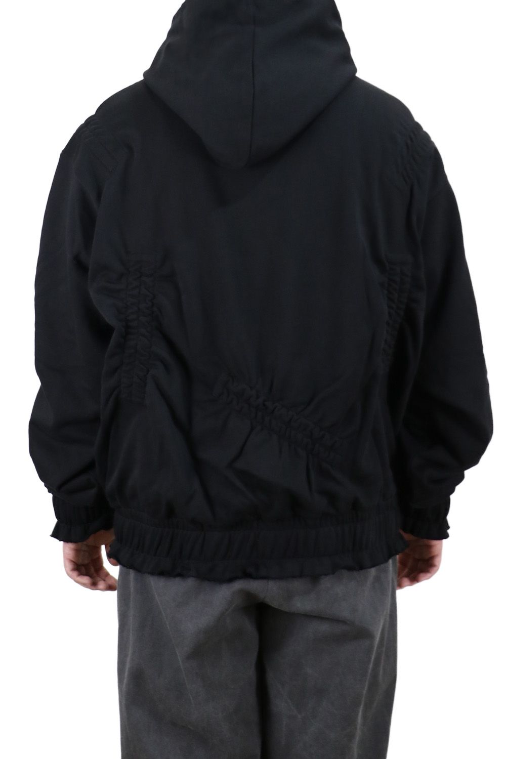 Gathered hoodie / スウェット ギャザー フーディー