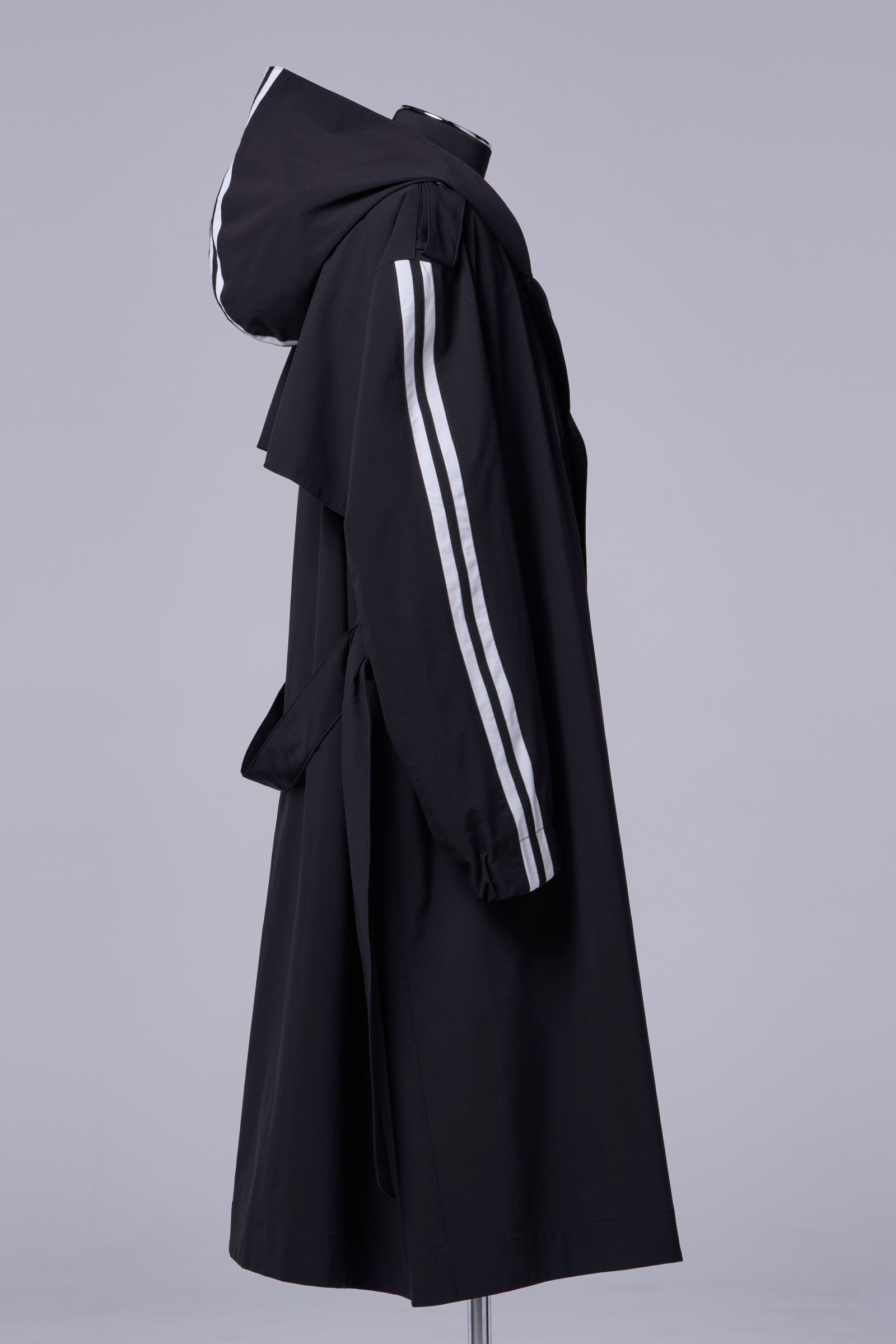 Sustainable Tuffeta Line Big Silhouette Hoodie / ライン ビッグシルエット フーディー