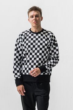 CHECKER FLAG FLEECE TRAINER / チェッカーフラッグフリーストレーナー