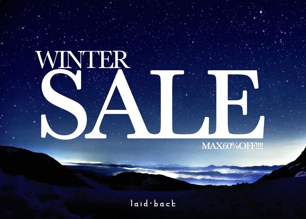 WINTER SALE 12/26(木)スタート！＆年末年始の営業のご案内