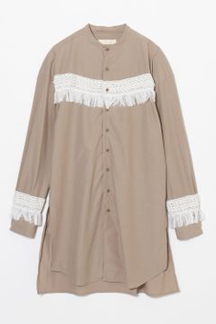 Fringe long shirt / フリンジ ロング シャツ