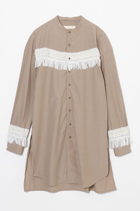 Fringe long shirt / フリンジ ロング シャツ